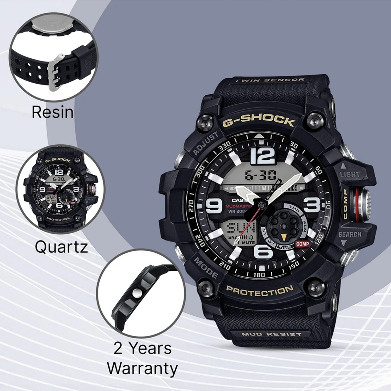 G-Shock Men Quartz Black Dial Analog-Digital Resin Watch G660