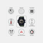 G-Shock Men Quartz Black Dial Analog-Digital Resin Watch G662
