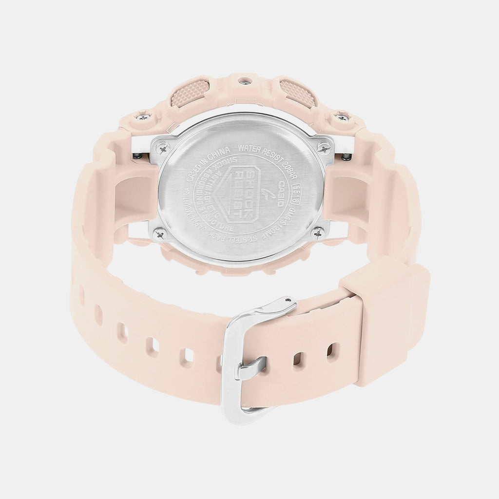 G-Shock Women Quartz Rose Gold Dial Analog-Digital Resin Watch G732