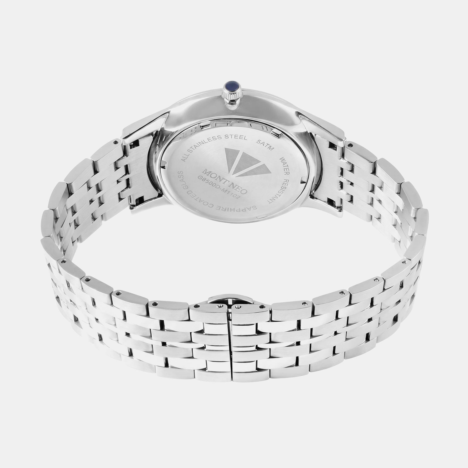 Regular Men Quartz Silver Dial Analog Stainless Steel Watch G8500D-M1102