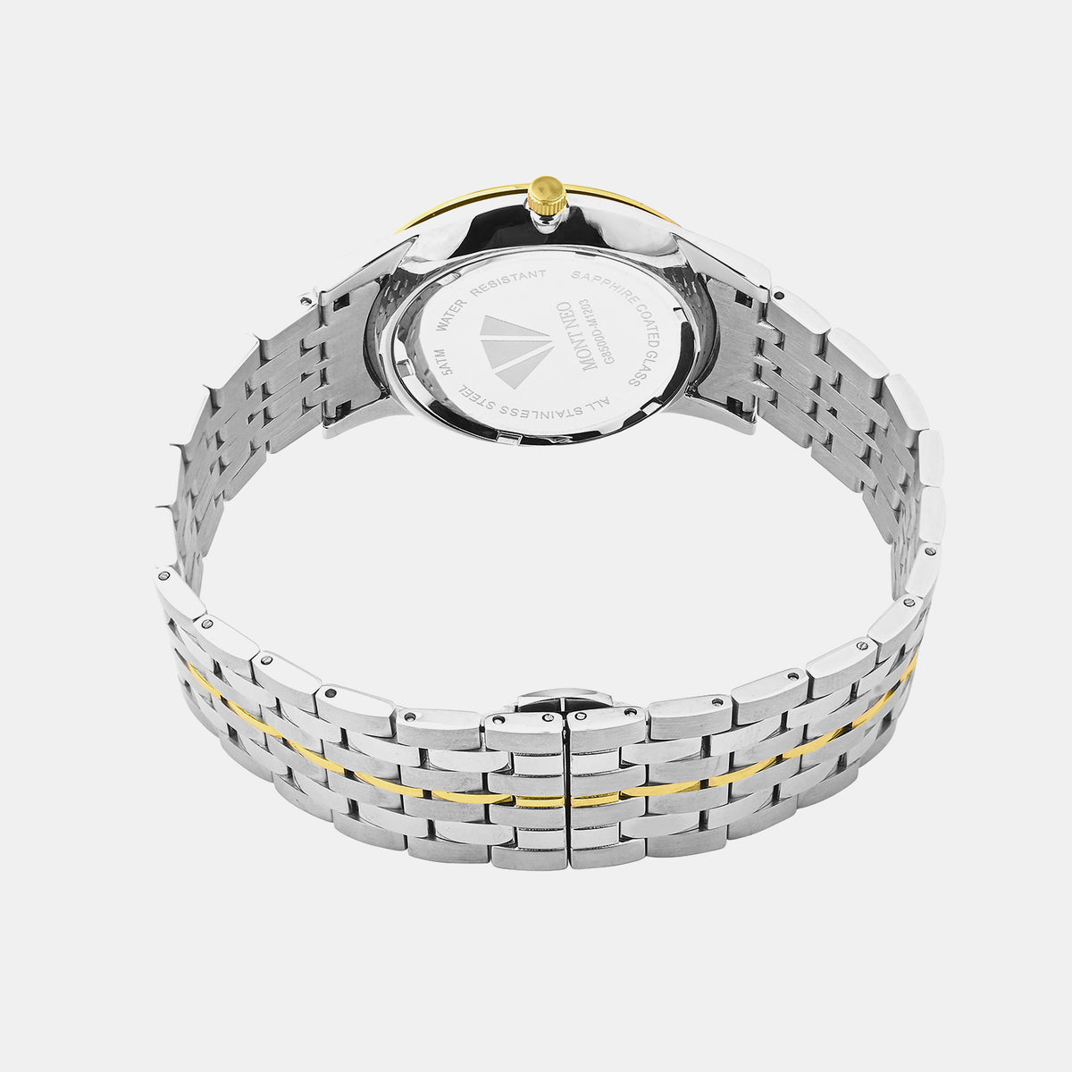 Men Quartz Silver Dial Analog Metal Watch G8500D-M1203