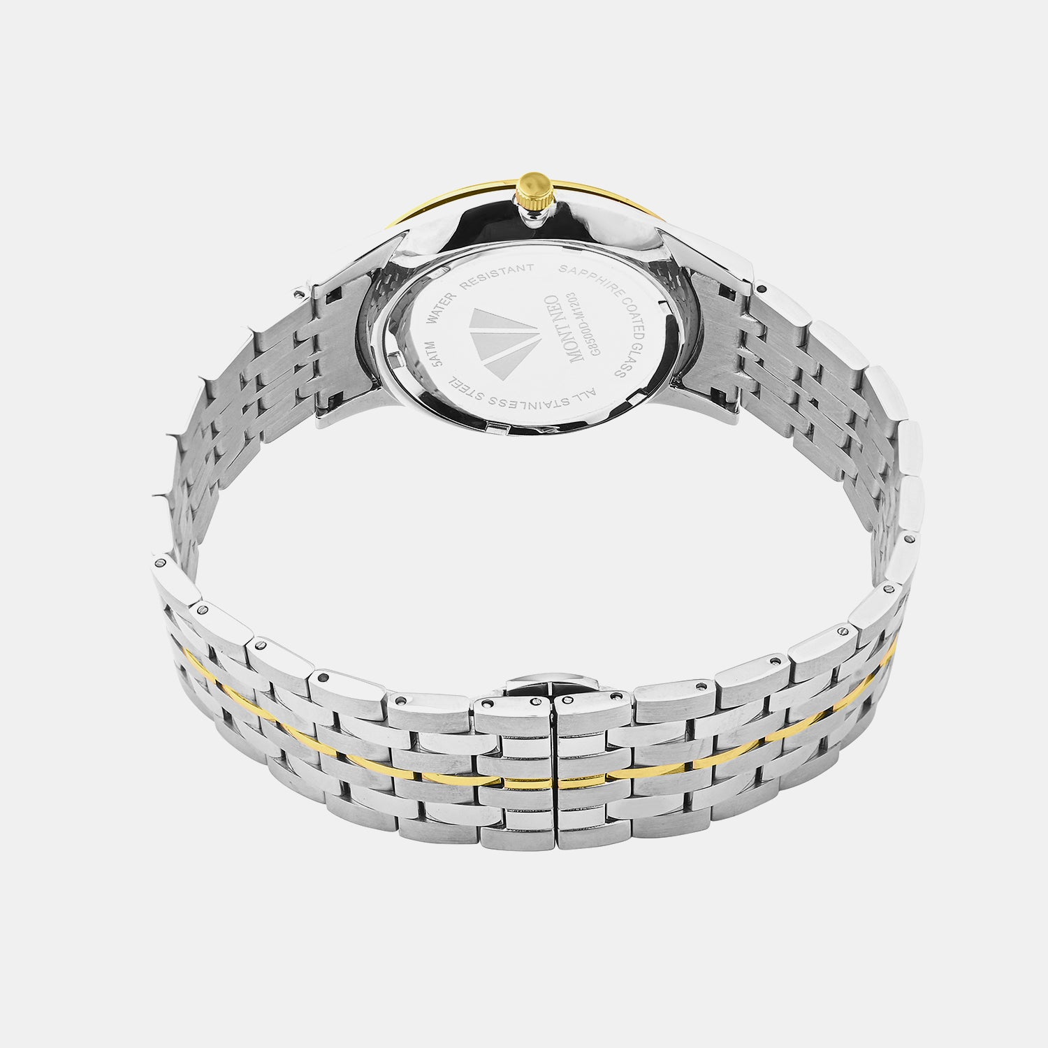 Men Quartz Silver Dial Analog Metal Watch G8500D-M1203