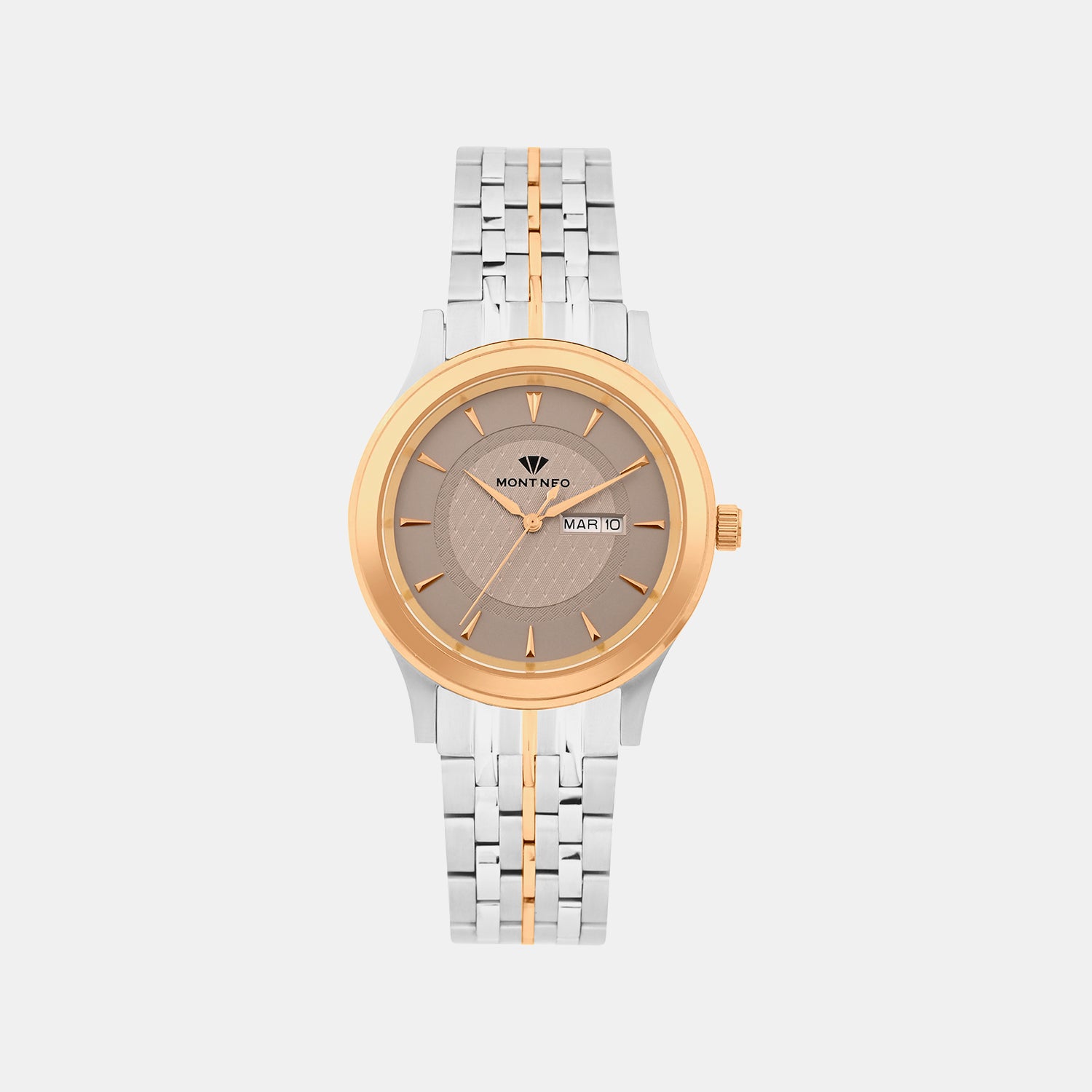 Men Quartz Brown Dial Analog Metal Watch G8500D-M1315
