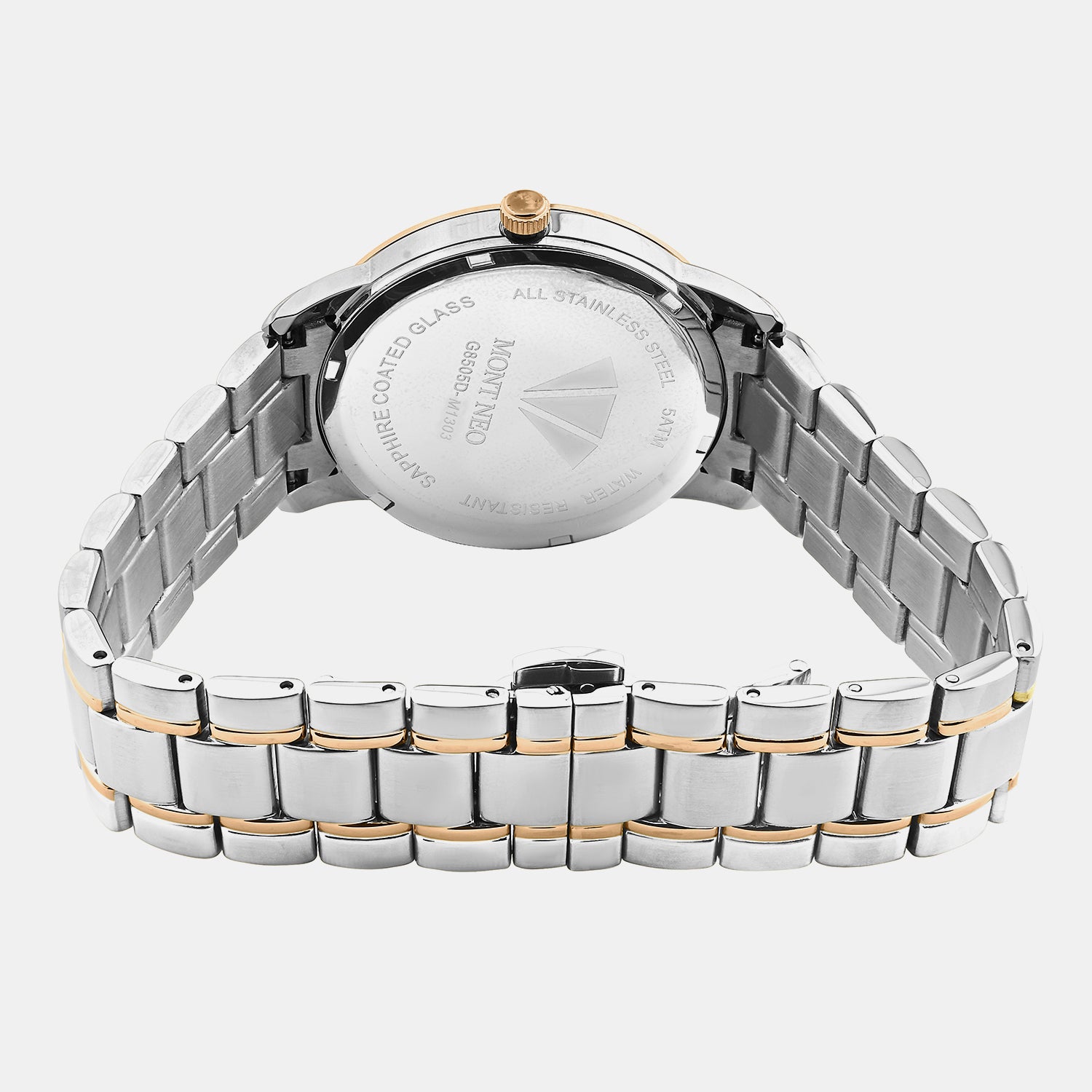 Men Quartz Silver Dial Analog Metal Watch G8505D-M1303
