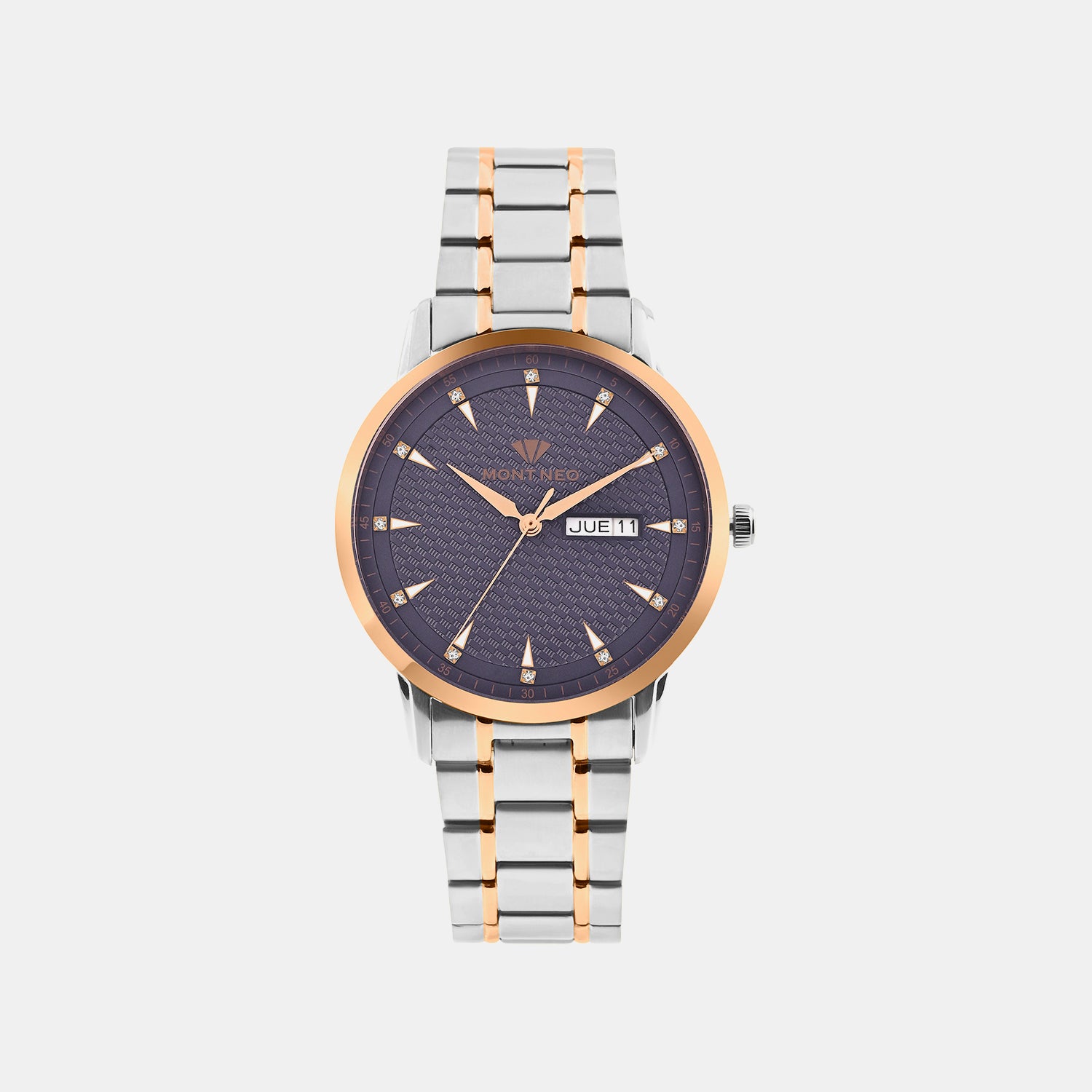 Men Quartz Blue Dial Analog Metal Watch G8505D-M1305