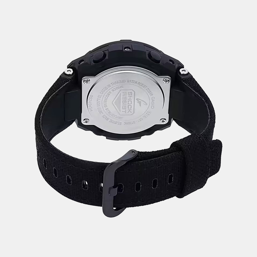 G-Shock Men Quartz Black Dial Analog-Digital Leather Watch G858