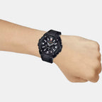 G-Shock Men Quartz Black Dial Analog-Digital Leather Watch G858