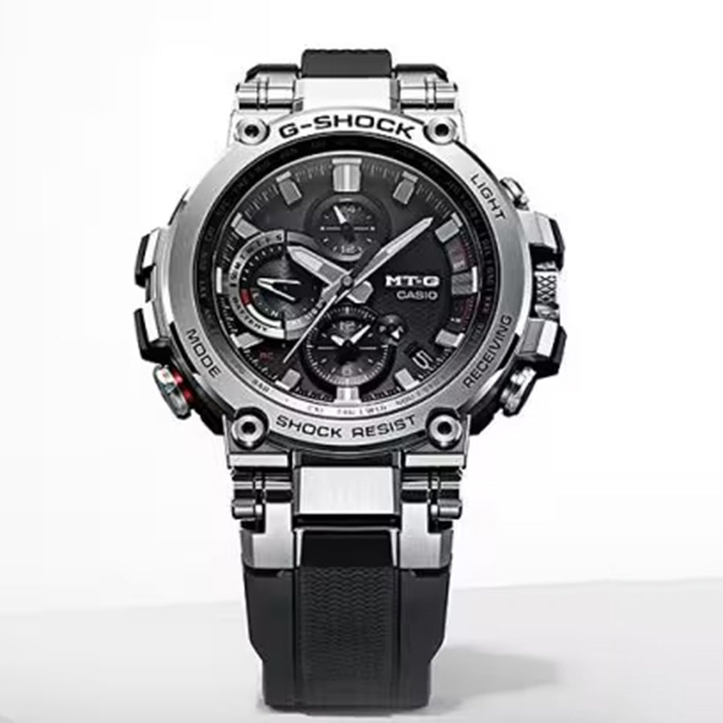 G-Shock MT-G Men Solar Black Dial Chronograph Resin Watch G866