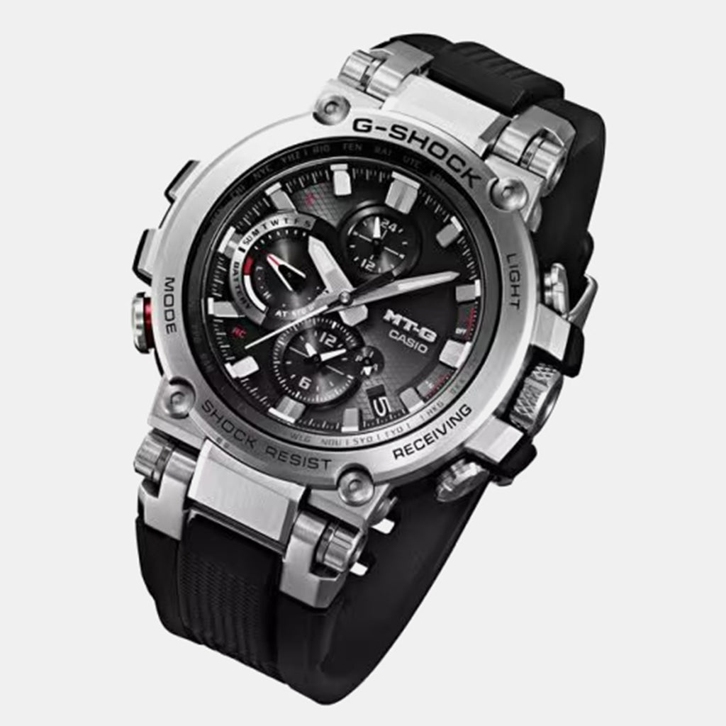 G-Shock MT-G Men Solar Black Dial Chronograph Resin Watch G866