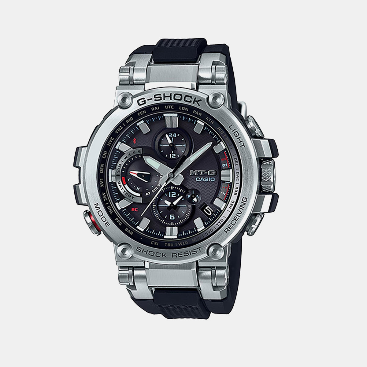 G-Shock Men Solar Black Dial Chronograph Resin Watch G866