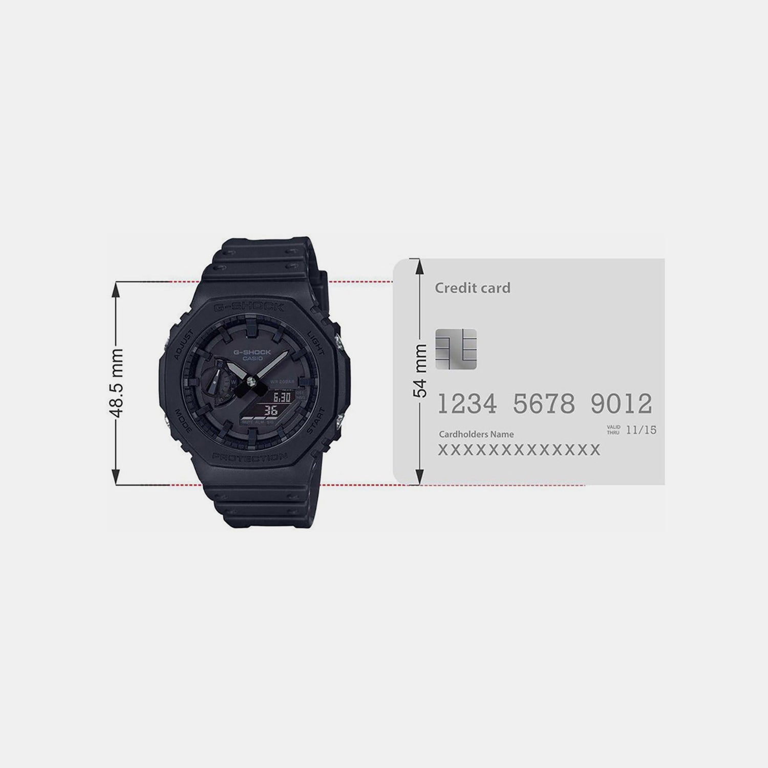 G-Shock Men Quartz Black Dial Analog-Digital Resin Watch G987