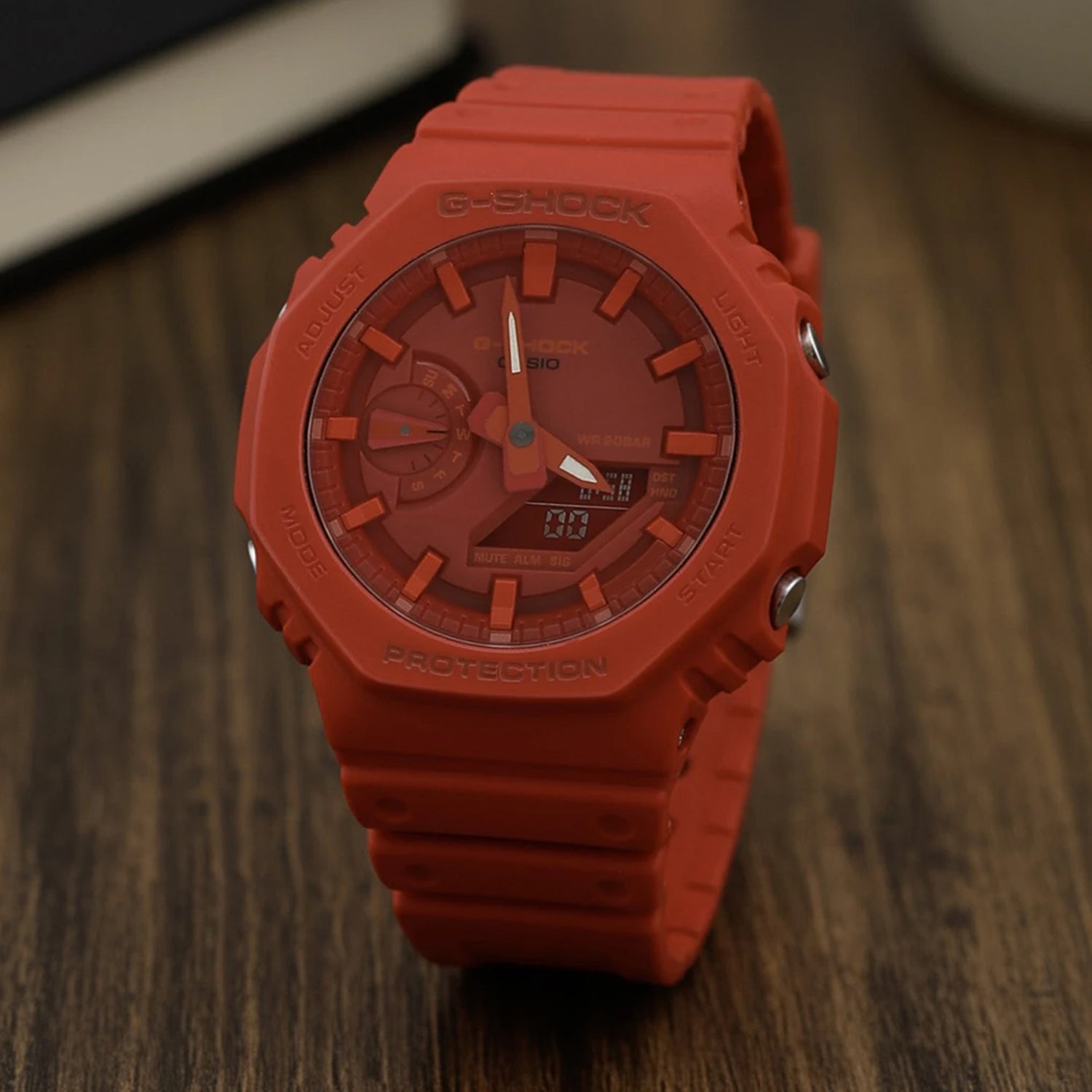 G-Shock Men Quartz Red Dial Analog-Digital Resin Watch G988