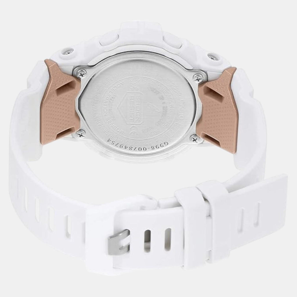 G-Shock Women Quartz White Dial Analog-Digital Resin Watch G998
