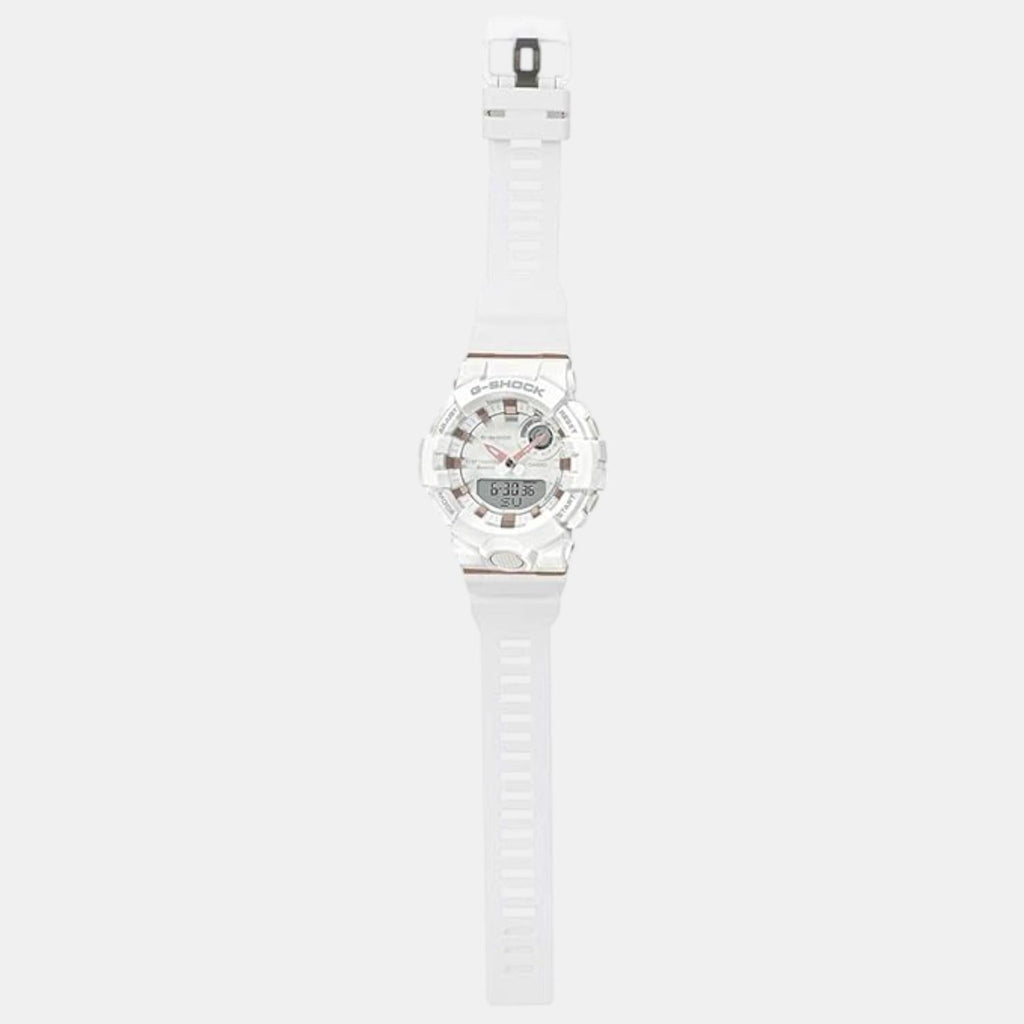 G-Shock Women Quartz White Dial Analog-Digital Resin Watch G998