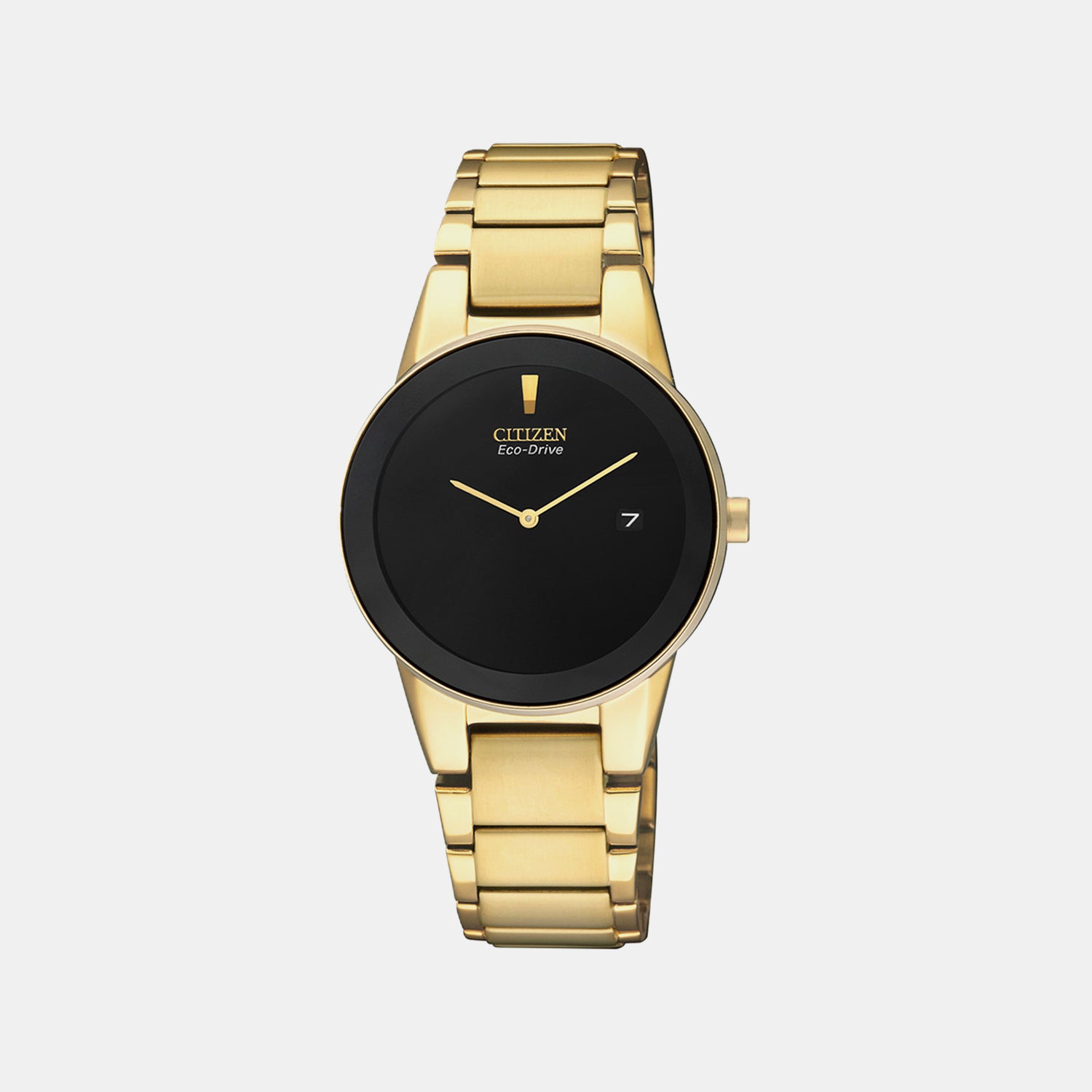 Axiom Women Quartz Black Dial Analog Stainless Steel Watch GA1052-55E