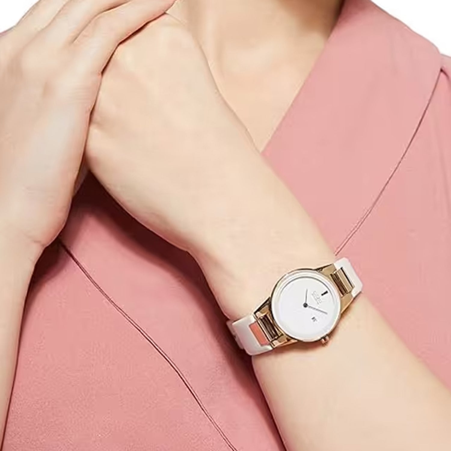 Eco-Drive Women Quartz White Dial Analog Stainless Steel GA1053-01A