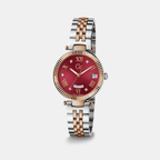 GC Round Red Analog watch