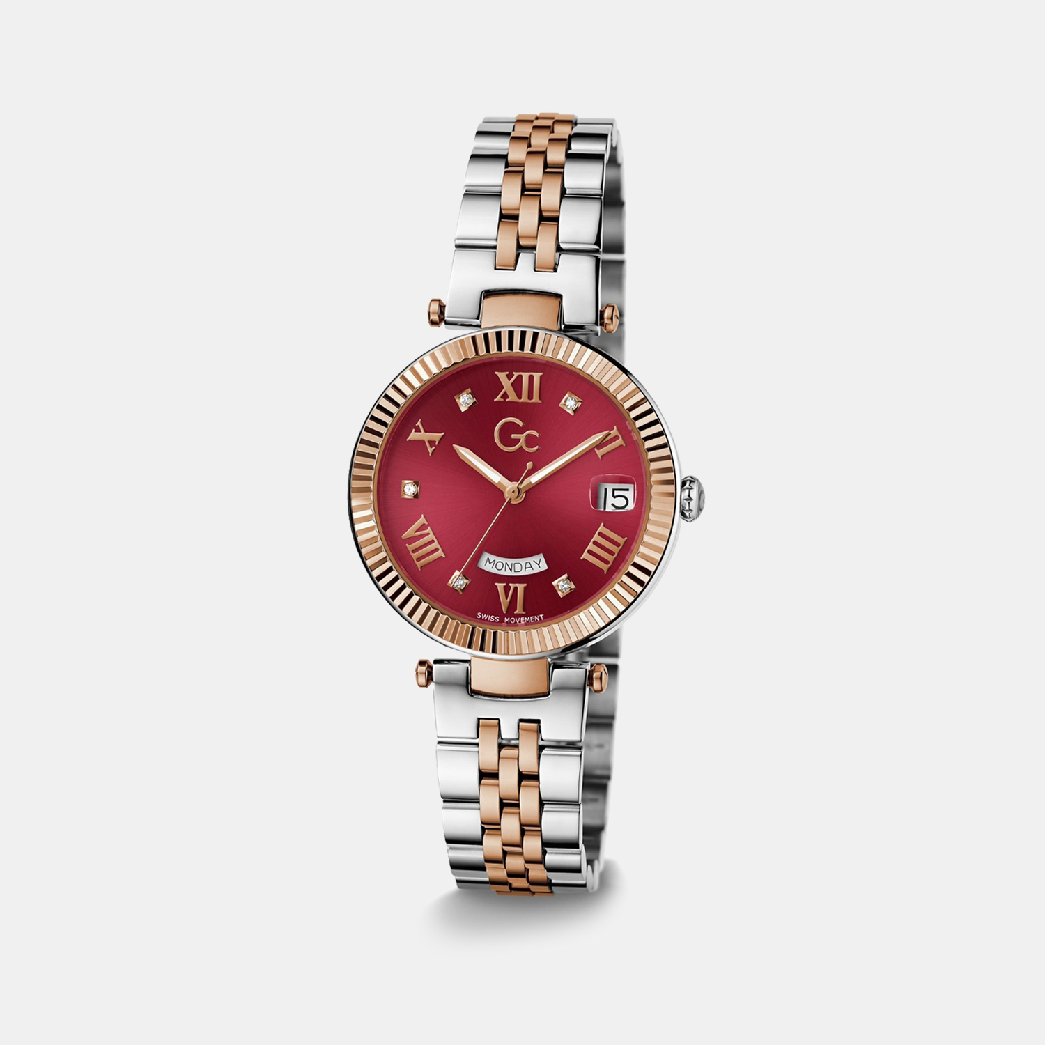 GC Round Red Analog watch