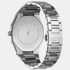 Geome Men Quartz Black Dial Chronograph Stainless Steel Watch