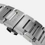 Geome Men Quartz Black Dial Chronograph Stainless Steel Watch