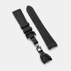 Men Quartz Black Dial Analog Stainless Steel Watch Geome Sport Stealth-rubber