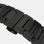 Men Quartz Black Dial Analog Stainless Steel Geome Sport Stealth Watch