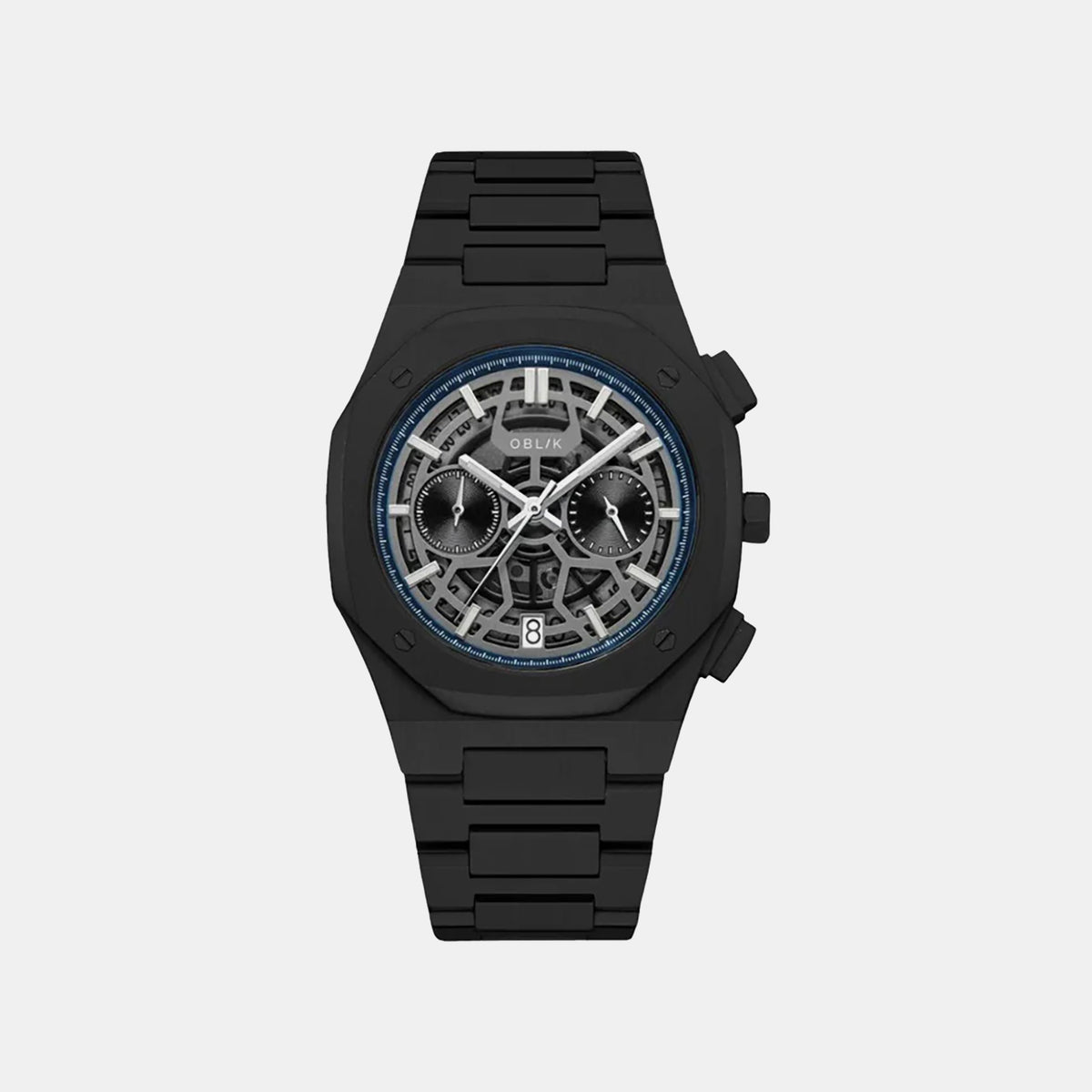 Geome Men Quartz Black Dial Analog Stainless Steel Watch GEOME SPORT STEALTH