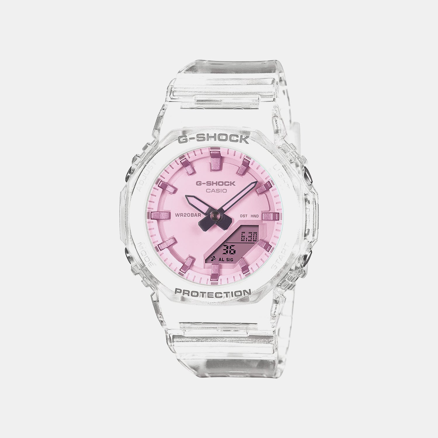 G-Shock Women Quartz Pink Dial Analog-Digital Resin Watch G1823