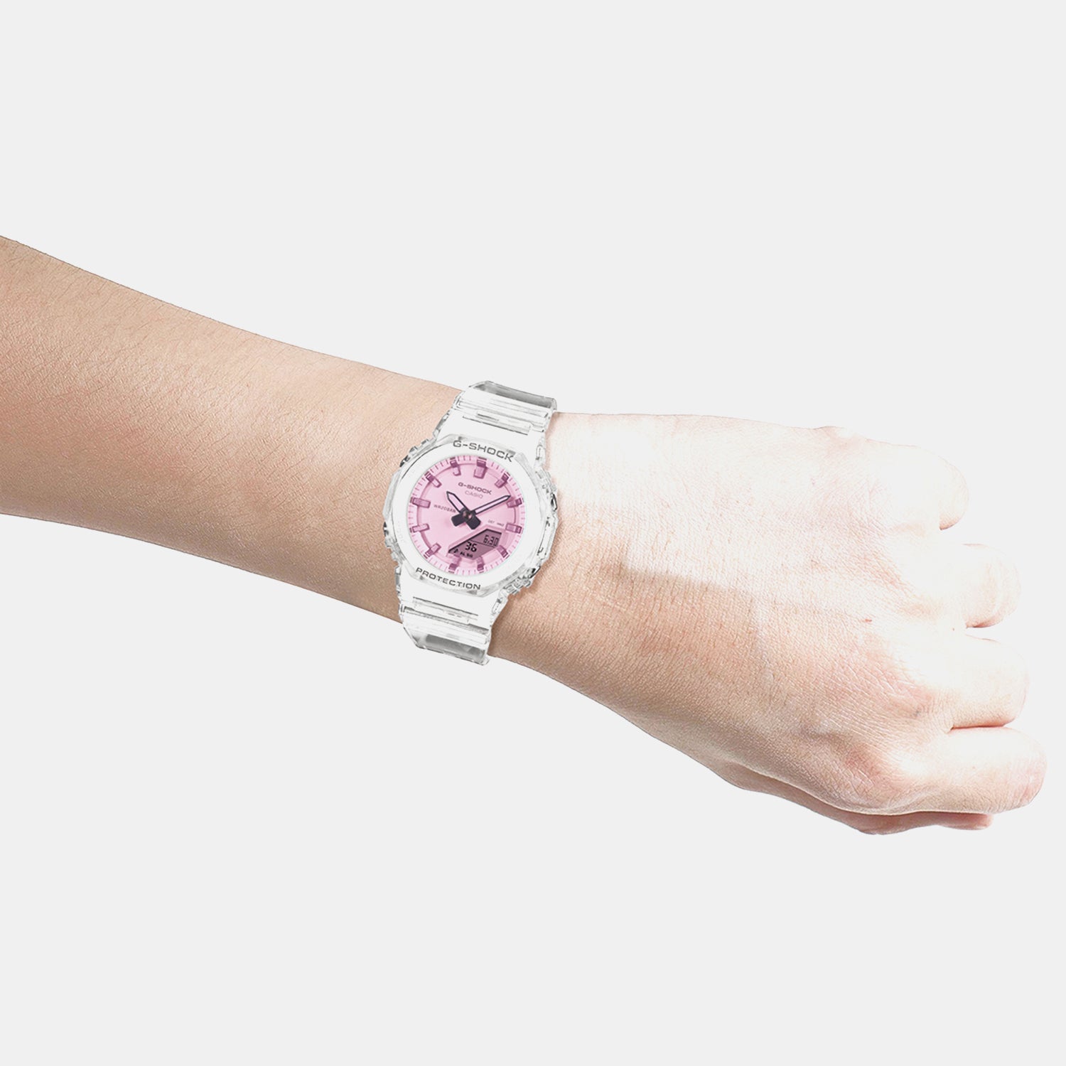 G-Shock Women Quartz Pink Dial Analog-Digital Resin Watch G1823