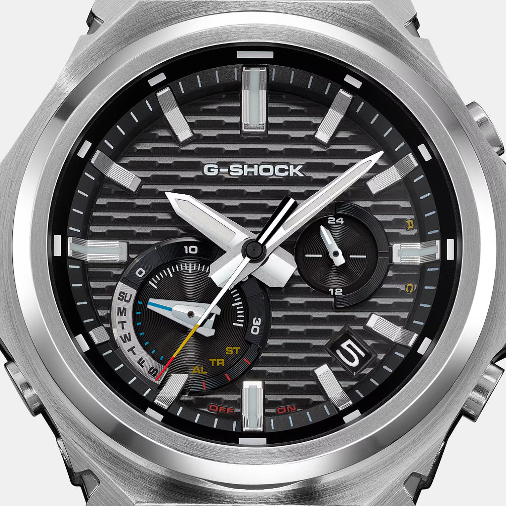 G-Shock Men Solar Black Dial Analog Stainless Steel Watch G1770
