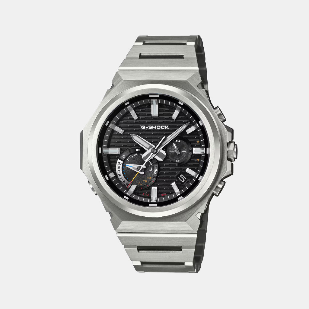 G-Shock Men Solar Black Dial Analog Stainless Steel Watch G1770