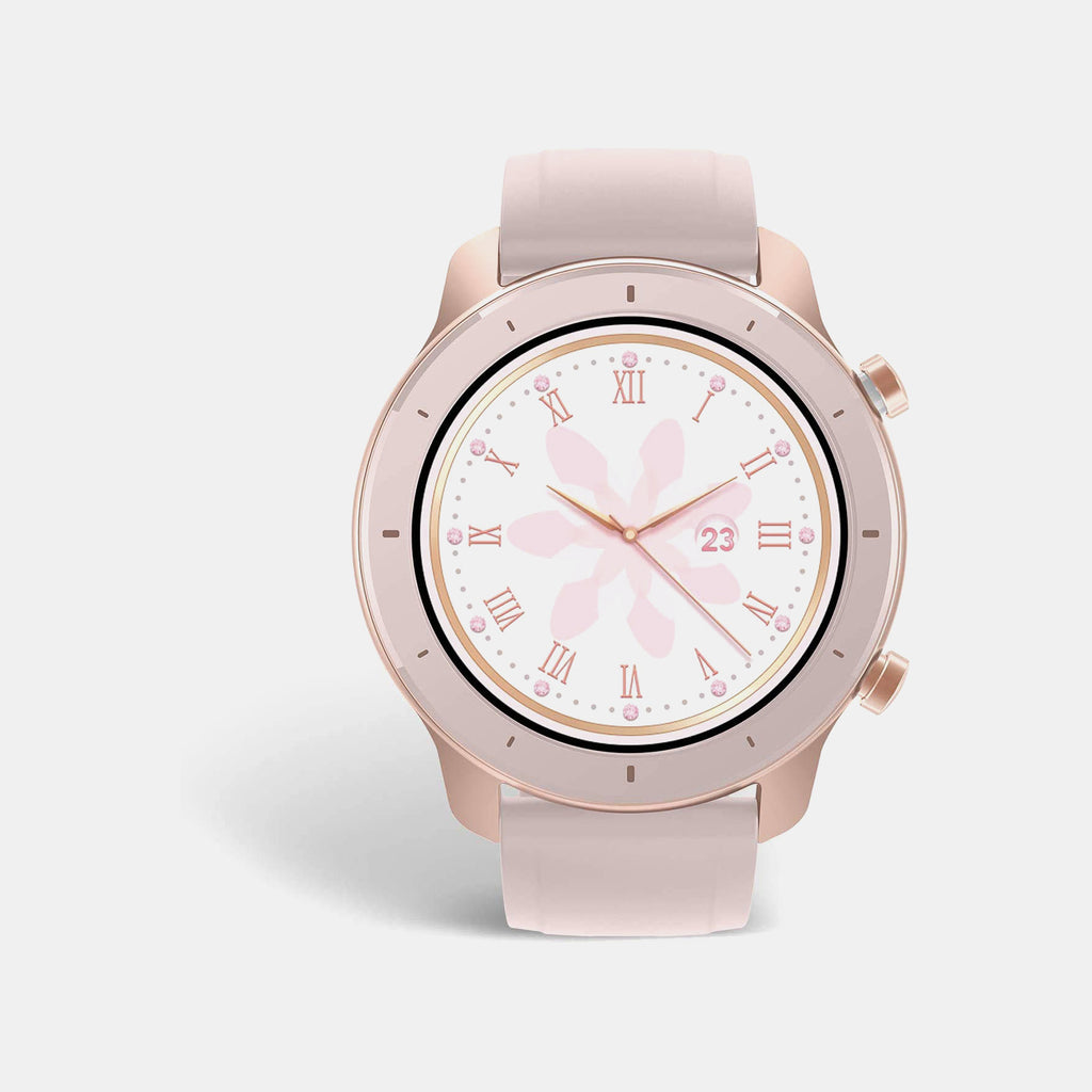 Gtr Women Quartz Pink Dial Digital Silicone Watch Gtr 42 Mm Pink