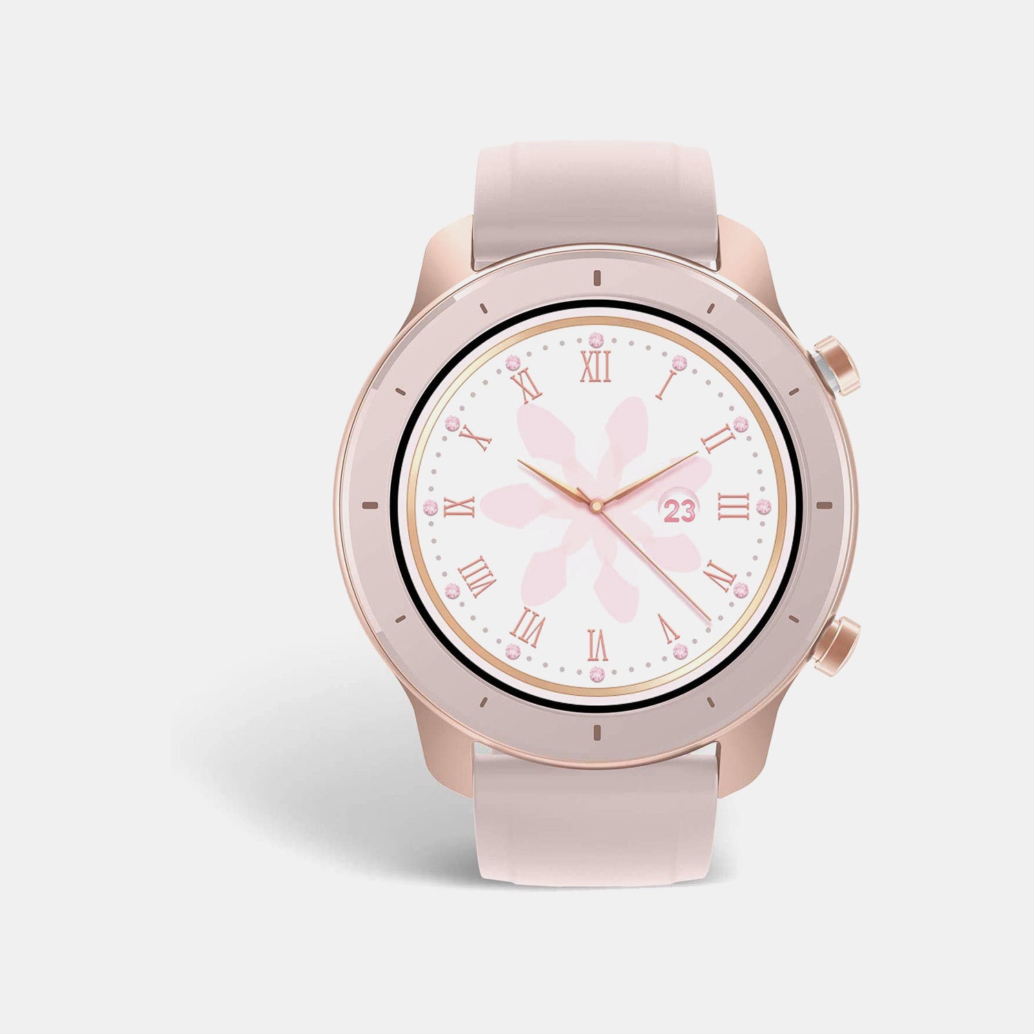 Gtr Women Quartz Pink Dial Digital Silicone Watch Gtr 42 Mm Pink
