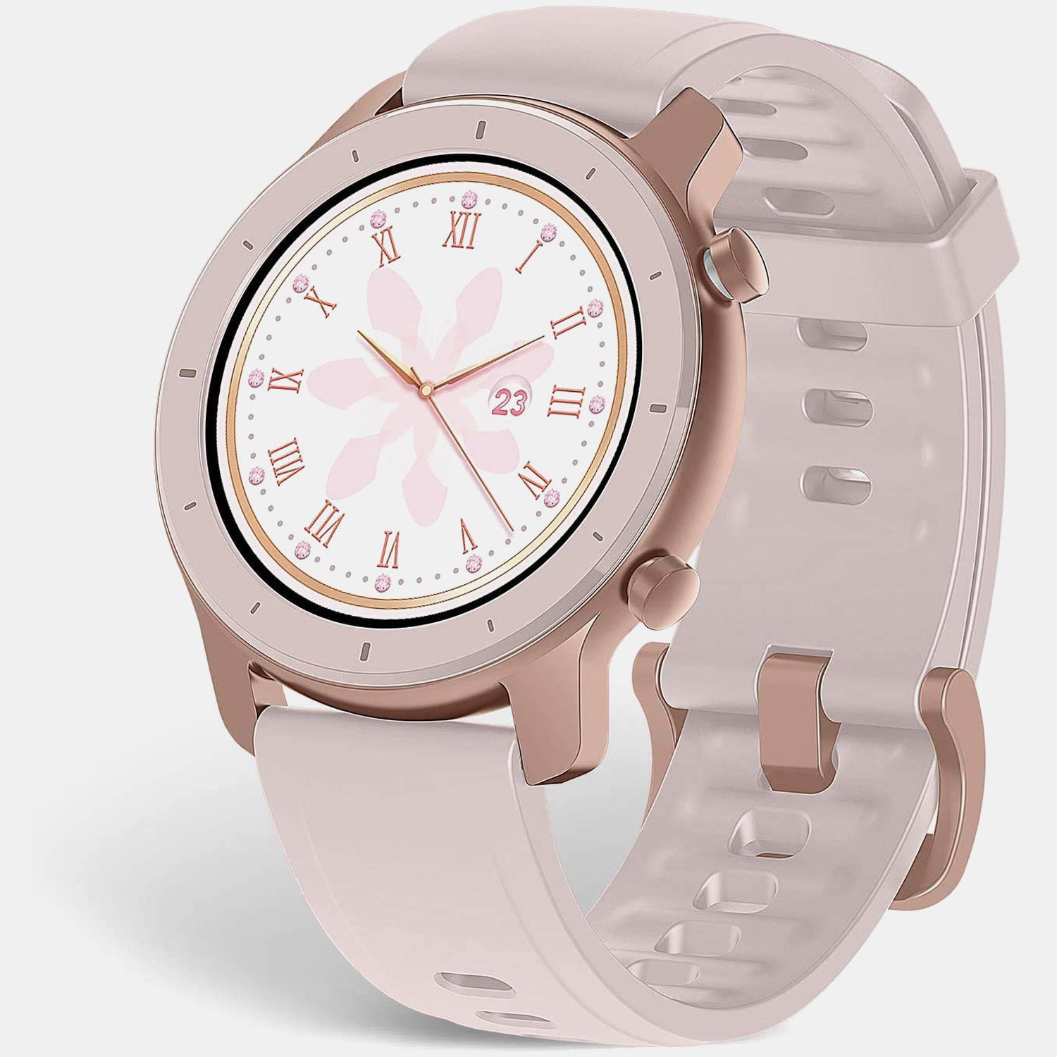 Gtr Women Quartz Pink Dial Digital Silicone Watch Gtr 42 Mm Pink