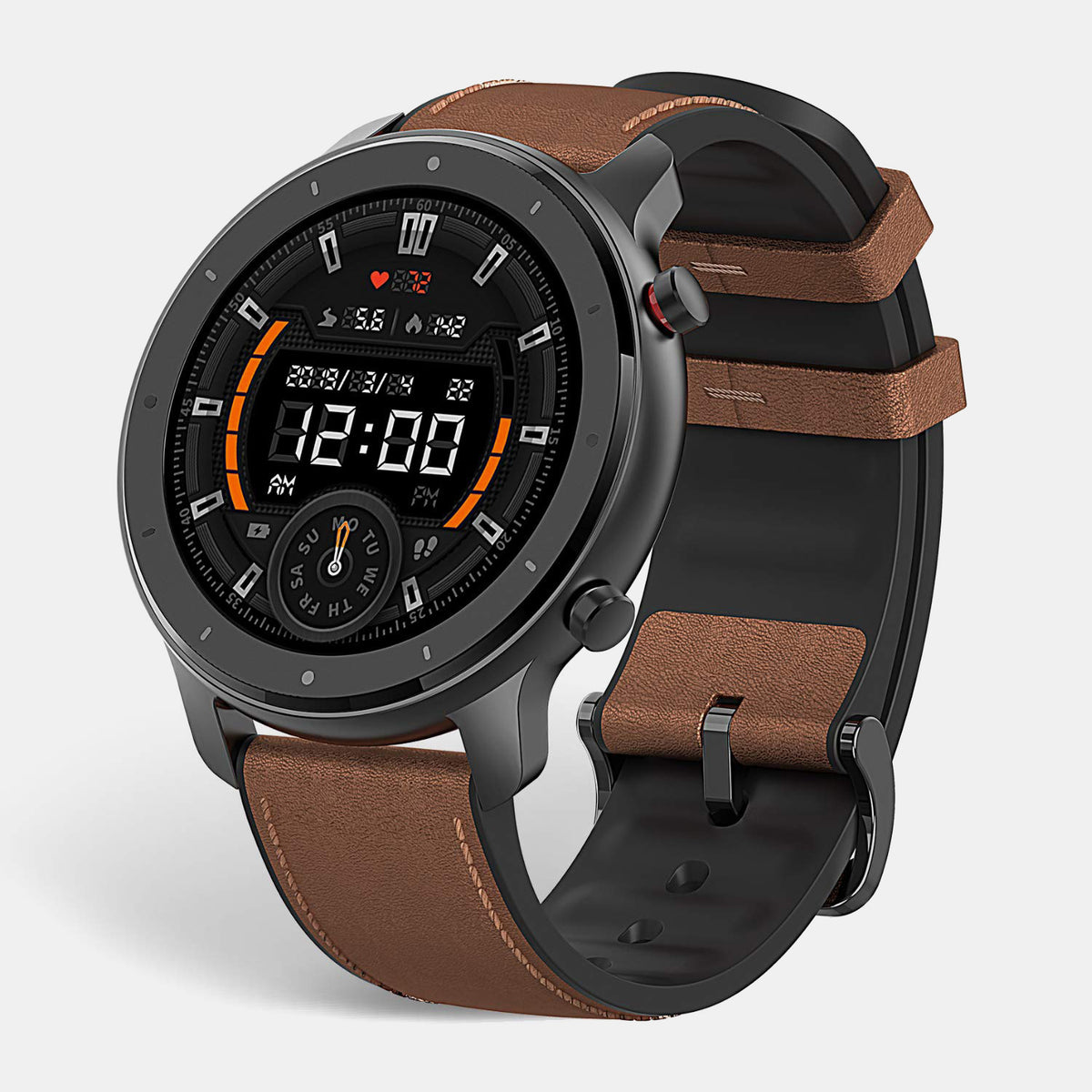 Gtr Men Quartz Black Dial Digital Silicone Watch Gtr 47 Mm Aluminium Alloy