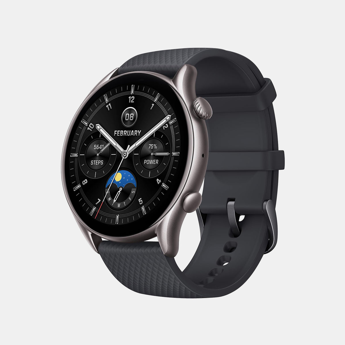 Gtr Men Quartz Black Dial Digital Silicone Watch GTR 4 BLACK