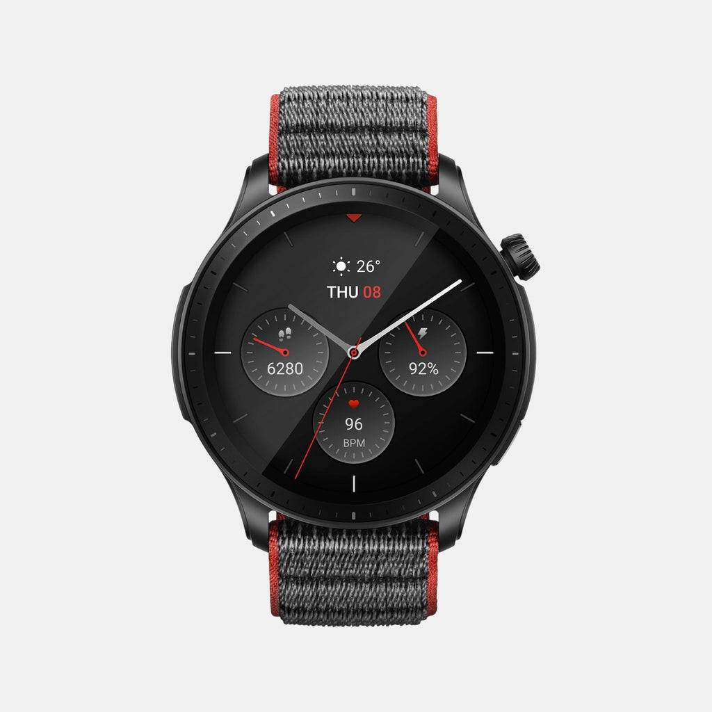 Unisex Processor Racetrack Grey Dial Amoled Nylon Watch GTR 4 GREY