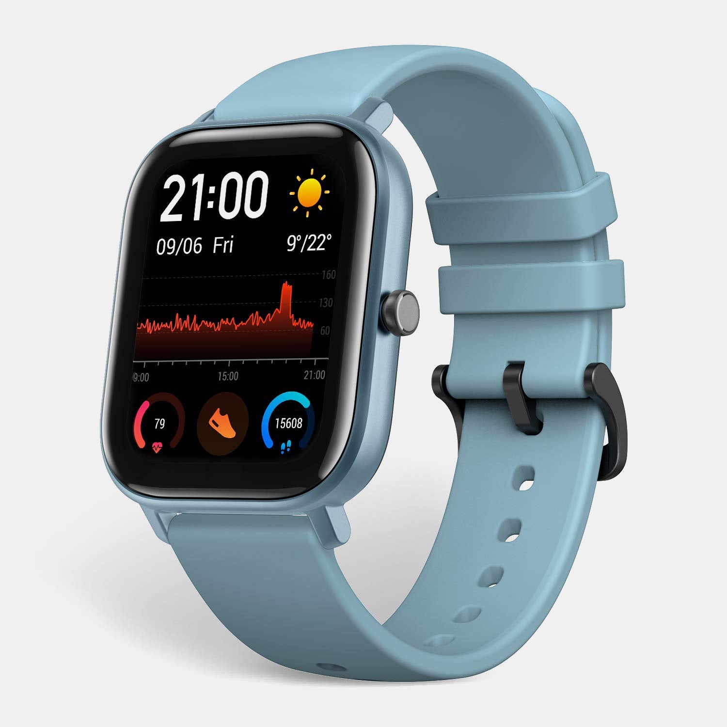 Gts Unisex Quartz Blue Dial Digital Silicone Watch Gts Blue