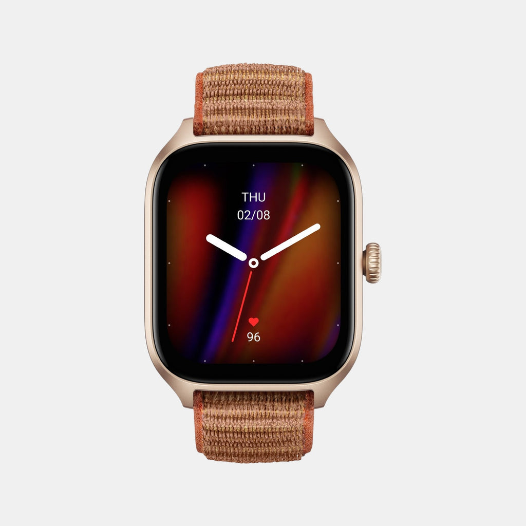 Unisex Processor Autumn Brown Dial Amoled Silicone Watch GTS 4 AUTUMN BROWN