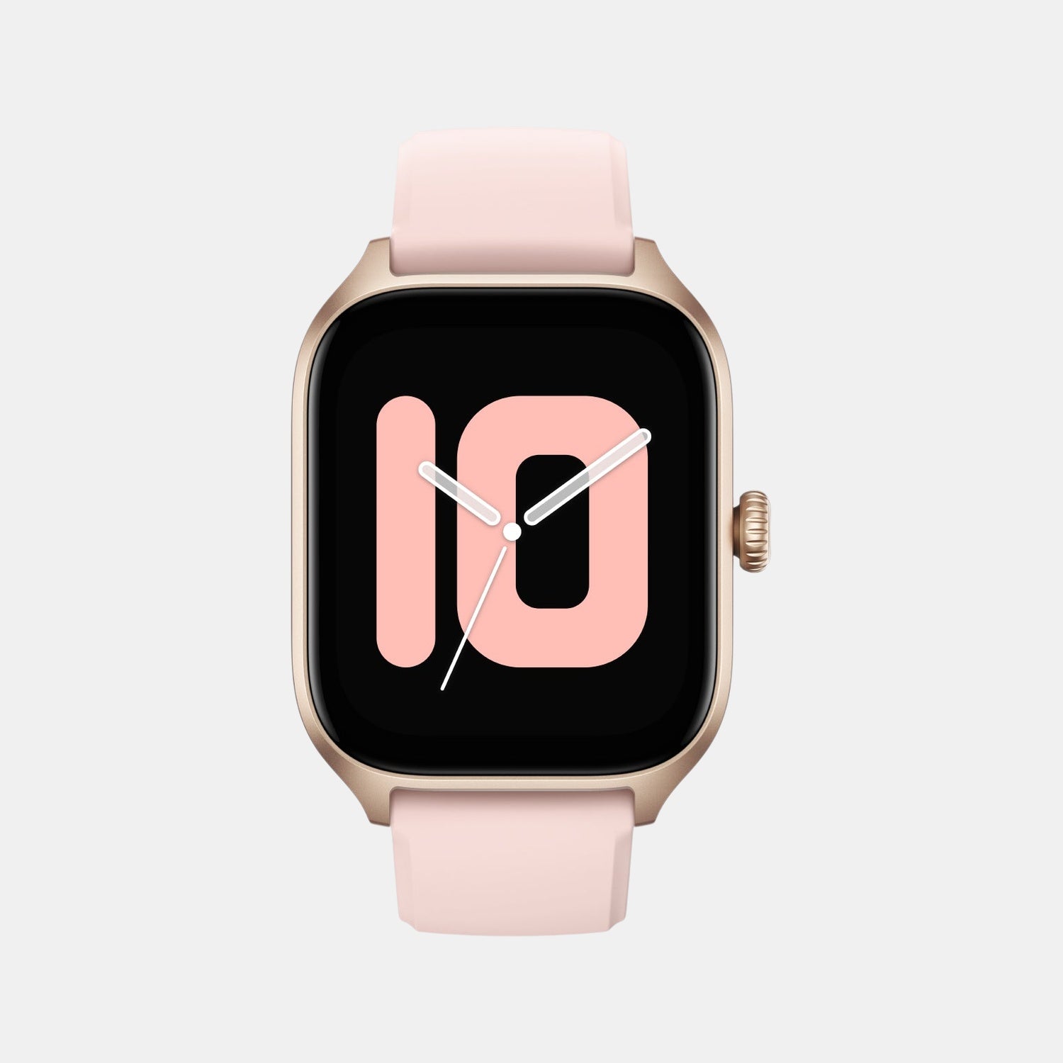 Unisex Processor Rosebud Pink Dial Amoled Silicone Watch GTS 4 PINK