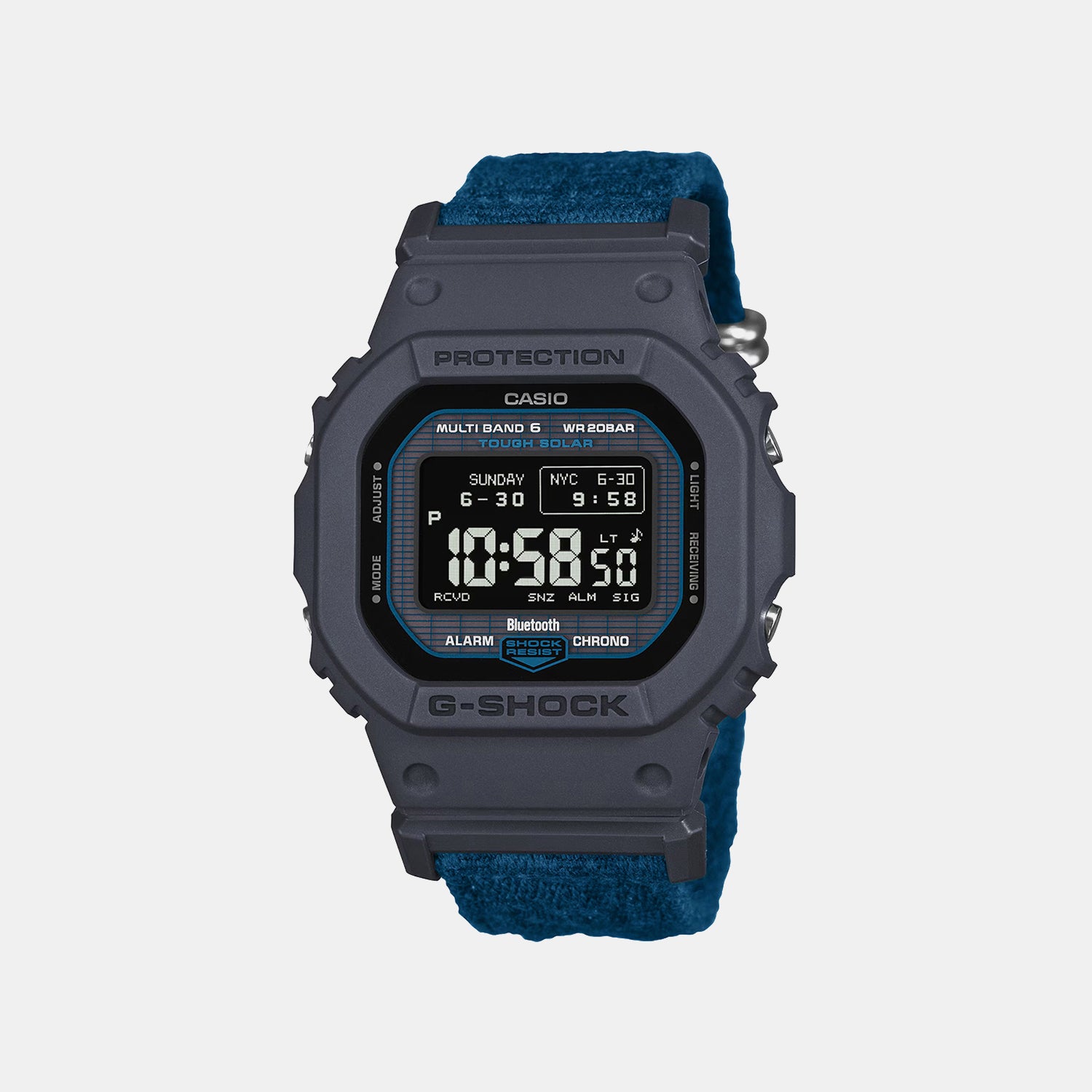 G-Shock Men Quartz Black Dial Digital Fabric Watch G1803