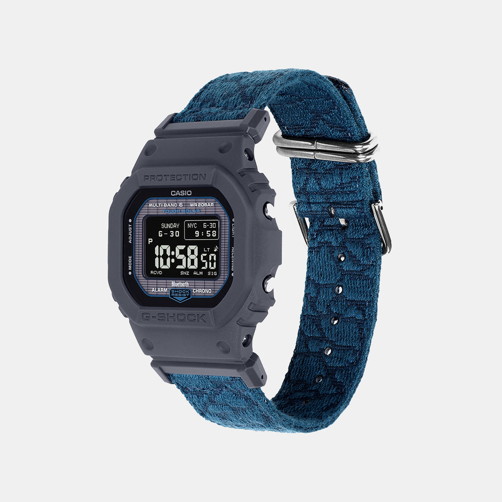G-Shock Men Quartz Black Dial Digital Fabric Watch G1803