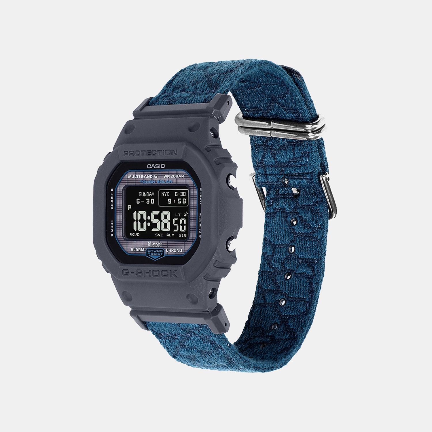 G-Shock Men Quartz Black Dial Digital Fabric Watch G1803