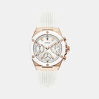 GC Round White Chronograph watch