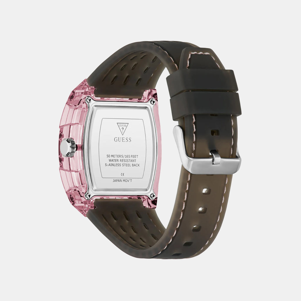 Gt Sporting Pink Men Quartz Black Dial Analog Plastic GW0032G3