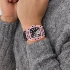 Gt Sporting Pink Men Quartz Black Dial Analog Plastic GW0032G3
