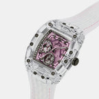 Men Quartz Pink Dial Multi-Function Silicone Watch GW0032G4