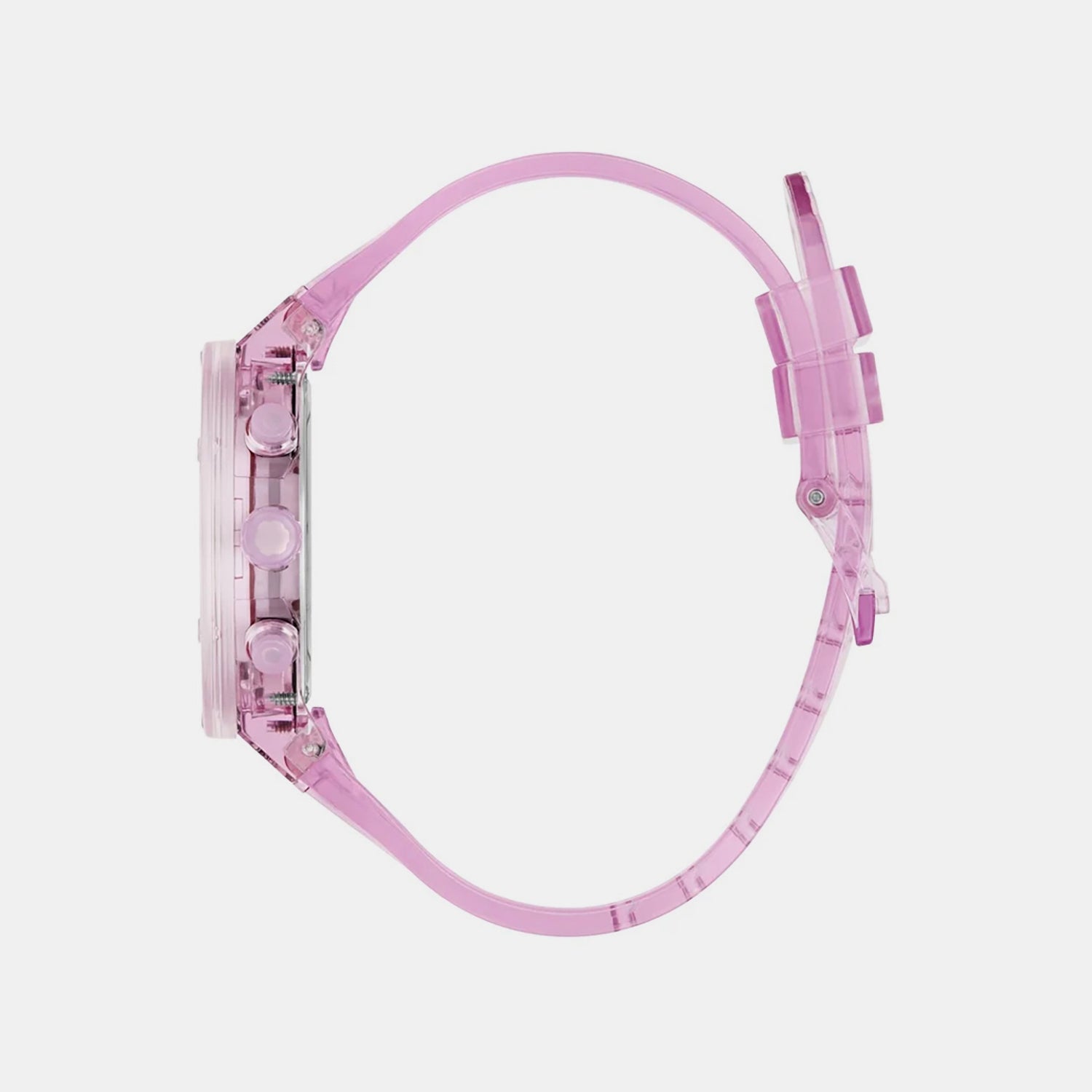 Women Quartz Pink Dial Chronograph Polyurethane Watch GW0032L9