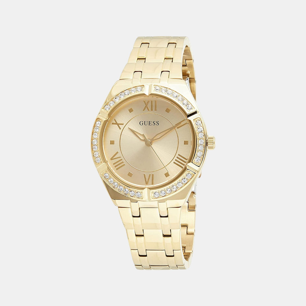 Guess Round Gold Analog watch
