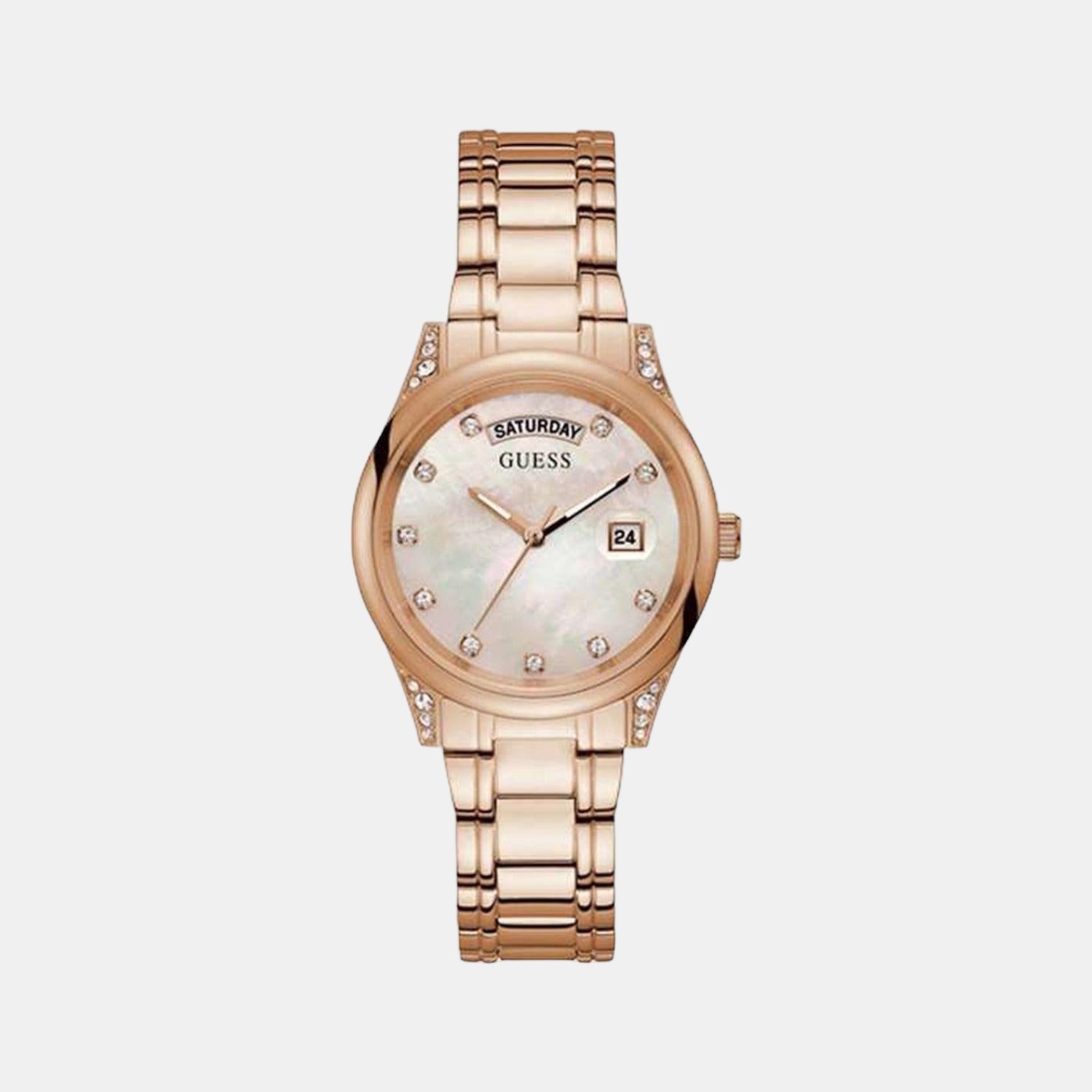 Guess Round Two Tone Analog watch